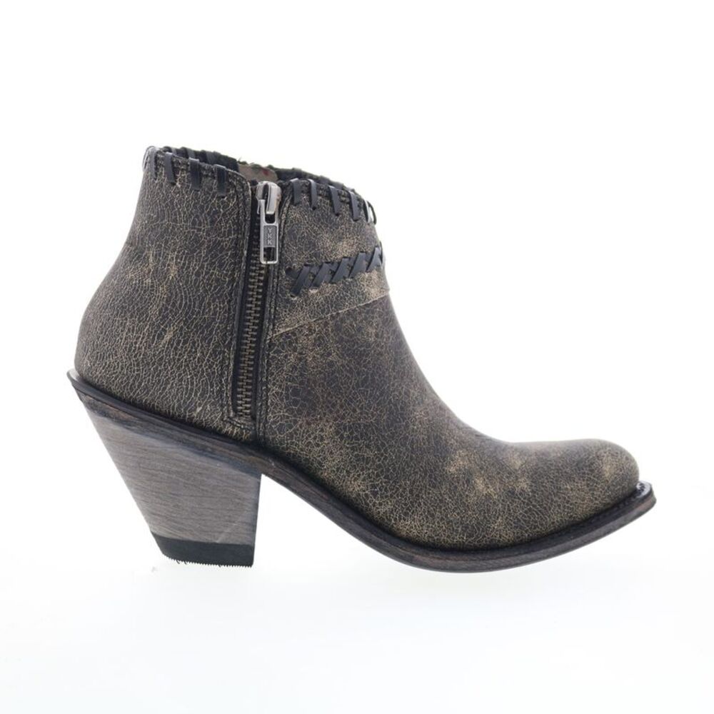 Jama Old West Womens Snip Toe Gray Boots (NWT)